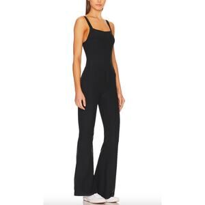 Beyond Yoga Black Flare Leg Jumpsuit Bodysuit Black Size Medium